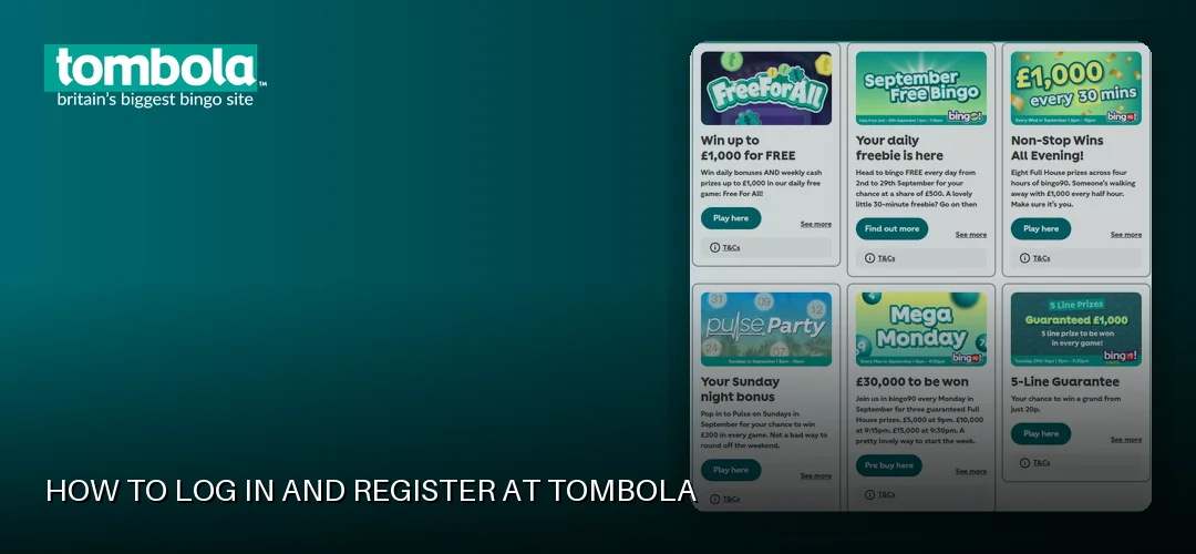 Tombola promotional banner